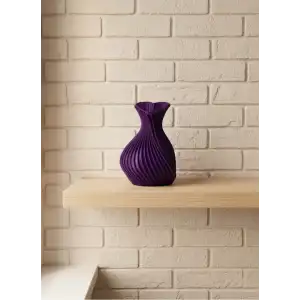 AsilTech 5 cm Mor Kalp Formlu Mini Vazo Modern Mini Dekor Ürünü