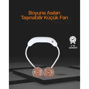 AsilTech 5 Kanatlı Sessiz Mini Fan 3 Vitesli Katlanabilir Asılabilir