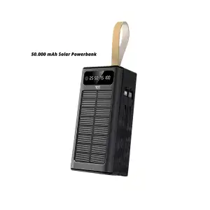 AsilTech 50.000 Powerbank güneş enerjili