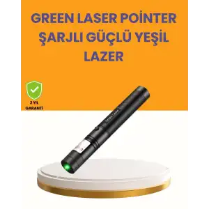 AsilTech 5000mW Yeşil Lazer Pointer Profesyonel Uzun Menzilli