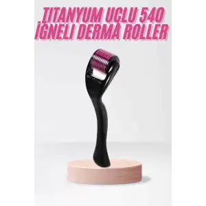 AsilTech 540 Iğneli Derma Roller 1Mm Titanyum Uçlu Saç Kaş Serum Kullanımına Uygun