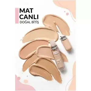 AsilTech 6lı Mat Bitişli Fondöten Seti