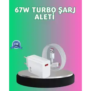 AsilTech 67 Watt Güçlü Turbo Şarj Aleti Samsung Note 10 Note 20 Uyumlu