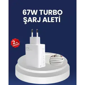 AsilTech 67 Watt Hızlı Şarj Adaptörü Samsung S20 S21 S22 S23 Uyumlu