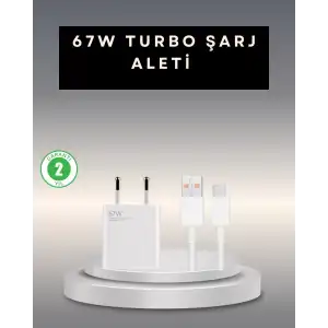 AsilTech 67 Watt Type C Şarj Adaptörü Poco X3 X4 X5 Pro Uyumlu
