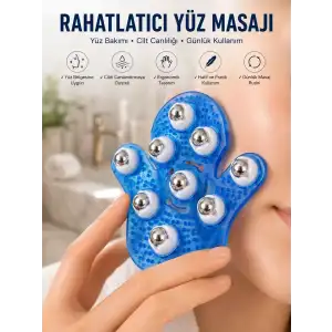 AsilTech 9 Bilyeli Masaj Eldiveni Giyilebilir Plastik Vücut Sıkılaştırıcı