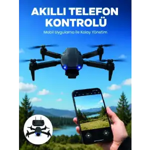 AsilTech 99 Pro Akıllı Kamera Drone Katlanabilir Gövde 4K HD Kamera ve APP Kontrolü