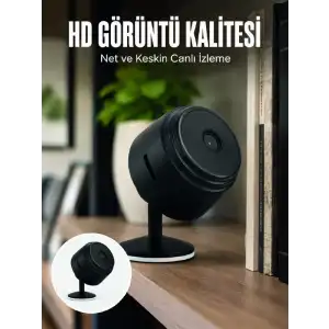 AsilTech A9 Mini Wi-Fi Güvenlik Kamerası HD Gece Görüşlü Hareket Algılamalı Kablosuz IP Kamera