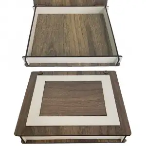 AsilTech Ahşap Derili Hediye Kutusu