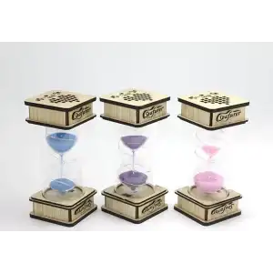 AsilTech Ahşap Ledli Kum Saati Model 2