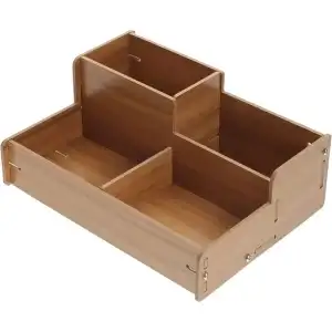 AsilTech Ahşap Masa Üstü Düzenleyici Kutu