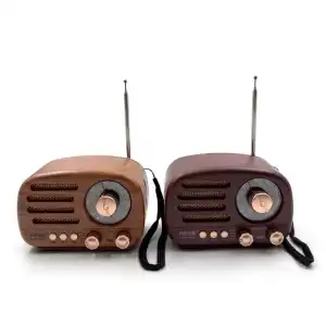 AsilTech Ahşap Retro Radyo