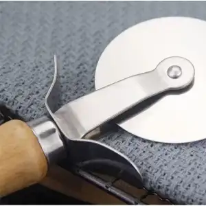 AsilTech Ahşap Saplı Pizza Kesme Bıçağı