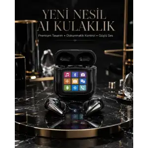 AsilTech AI Bluetooth Kulaklık Akıllı Dokunmatik Kontrol Özellikli