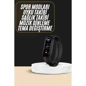 AsilTech Akıllı Bileklik Android ve İOS Uyumlu Bildirim ve Çağrı Görme Spor Takibi