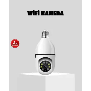 AsilTech Akıllı Duy Kamera 360 Derece Dönebilir ve PTZ Teknolojili