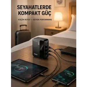 AsilTech Akıllı Güç Dağılımlı 4 Girişli Şarj İstasyonu