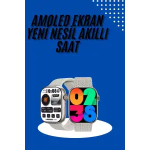 AsilTech Akıllı Kol Saat Amoled Ekran Android ve İOS Uyumlu Arama Konuşma