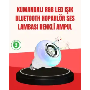 AsilTech Akıllı LED Ampul – E27 Uyumlu ve Müzik Çalarlı Tasarım