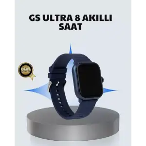 AsilTech Akıllı Saat 360 mAh Çoklu Spor Modlu Lacivert Siyah Kordon