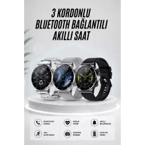 AsilTech Akıllı Saat Amoled Ekran Bluetooth Bağlantılı Sesli Görüşme Nabız Ölçer