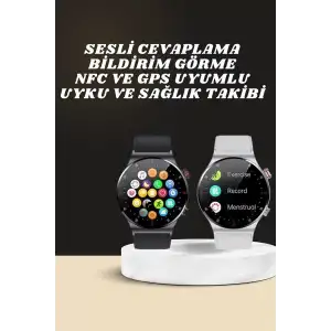 AsilTech Akıllı Saat Amoled Ekran Bluetooth Bağlantılı Sesli Görüşme Nabız Ölçer