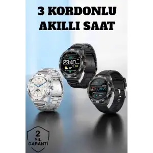 AsilTech Akıllı Saat Arama Cevaplayan Titreşim Özelliğiyle Bildirim Görebilen