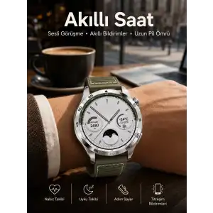 AsilTech Akıllı Saat Bildirim Görme Sesli Görüşme Çoklu Kordon GPS Takibi