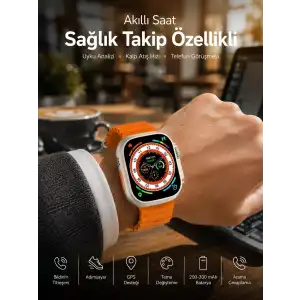 AsilTech Akıllı Saat Bluetooth Bağlantılı Uyku ve Sağlık Takibi