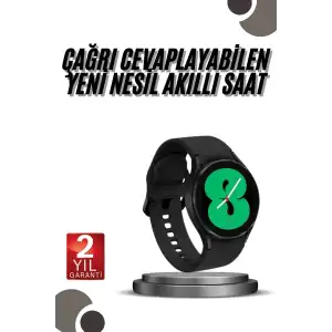 AsilTech Akıllı Saat Bluetooth Bağlantılı Yuvarlak Ekran Plastik Kordonlu