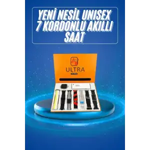 AsilTech Akıllı Saat Çağrı Cevaplayabilen Unısex 7 Kordonlu Müzik Dinleme