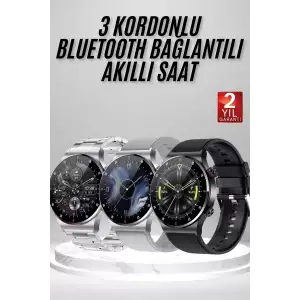 AsilTech Akıllı Saat Çoklu Kordon Seçeneği Amoled Ekran Çok Fonksiyonlu Bluetooth Bağlantılı