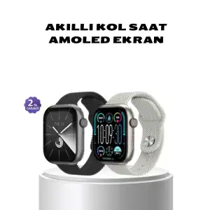 AsilTech Akıllı Saat Kablosuz Şarjlı Bluetooth 5.2 Arama Bildirim Sesli Asistan 420 mAh