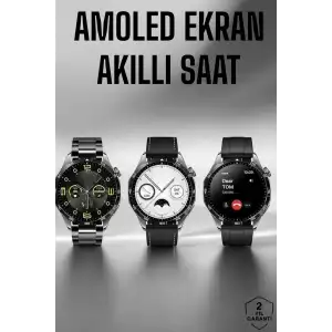 AsilTech Akıllı Saat Metal Kordonlu GPS ve NFC Uyumlu Arama Cevaplayan