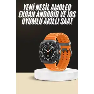 AsilTech Akıllı Saat Unısex Zarif Görünümlü Titanyum Kasa Amoled Ekran Müzik Dinleme