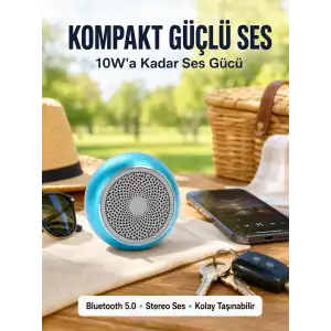 AsilTech Alüminyum Gövdeli Mini Bluetooth Hoparlör – Dayanıklı ve Şık Tasarım Yeni Nesil