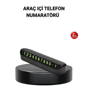 AsilTech Alüminyum Kasa Gri Çevirmeli Araç İçi Telefon Numaratörü