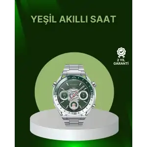 AsilTech Amoled Ekran Akıllı Saat Harita Gösterimli Bluetooth Aramalı 3 Kayışlı