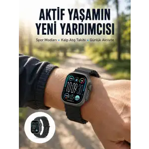 AsilTech AMOLED Ultra Akıllı Saat 15 Gün Batarya Güçlü Ekran Yeni Nesil