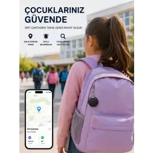 AsilTech Apple ve Android Destekli AirTag Konum Takip ve Eşya Bulucu