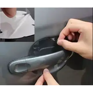 AsilTech Araba Kapı Kolu Koruyucu Film (4lü Set)