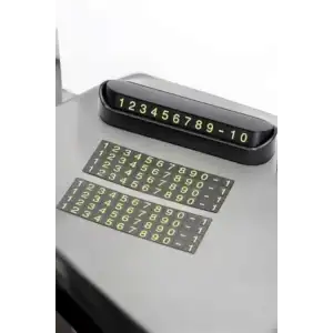 AsilTech Araba Park Numaratörü Araç İçi Numaralık Değiştirilebilir Çevirmeli Mini