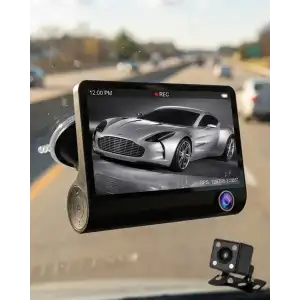 AsilTech Araç DVR Kamera Çift Lensli 4 İnç Ekranlı G Sensörlü