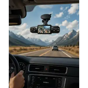 AsilTech Araç İçi Kamera Full HD Gece Görüşlü 4 Kamera Destekli Geniş Açılı Kayıt