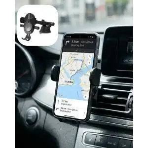 AsilTech Araç Konsol Telefon Tutucu Ayarlanabilir Telefon Standı