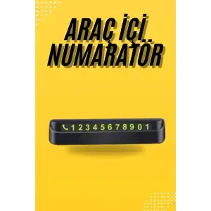 AsilTech Araç Park Numaratörü Tüm Araçlara Uyumlu Araba Numaralık