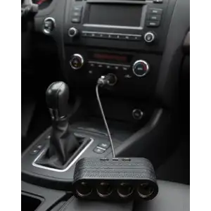 AsilTech Araçlar İçin 4’lü Çakmak Çoklayıcı Type C USB ve Koruma Sistemli