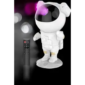 AsilTech Astronot Bluetooth Hoparlör Gökyüzü Projektör Gece Lambası
