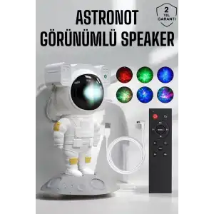 AsilTech Astronot Görünümlü Projeksiyon Speaker Taşınabilir