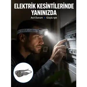 AsilTech Ayarlanabilir Baş Bantlı LED Kafa Lambası Çok Amaçlı Aydınlatma Çözümü